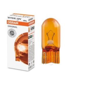 Standart Ampul- Stop/sinyal/park/gösterge Ampulü; 12v/wy5w (2827na) (duy W2,1x9,5d) (sarı) (osram)