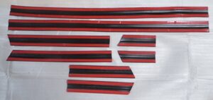 Jeep Cherokee- 91/96; Kapı Bandı Set İnce Tip (nikelaj Çıtalı) (8 Parça) (bfn) - -
